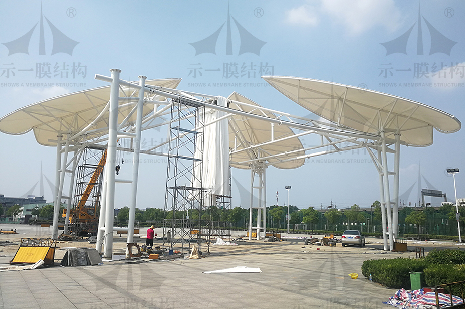 徐涇文化廣場(chǎng)膜結(jié)構(gòu)