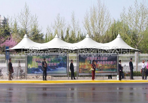 候車站臺膜結構2113