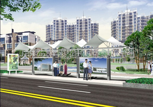 候車站臺膜結構2111