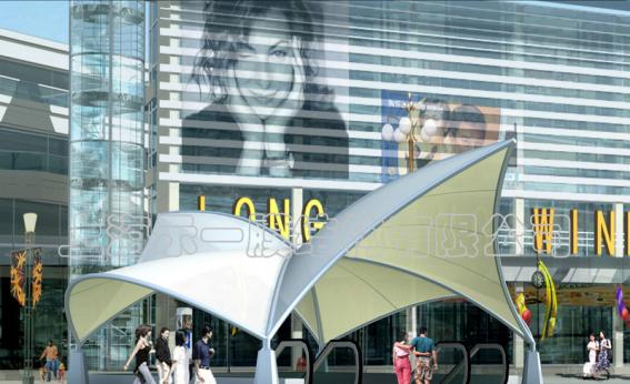 商場出入口膜結構4015