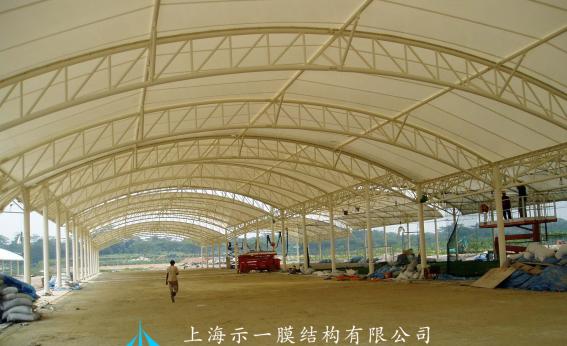 膜結(jié)構(gòu)廠(chǎng)區(qū)中轉(zhuǎn)區(qū)頂棚1031233