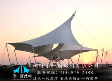 膜結構停車棚的時尚美