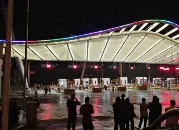 跟著示一膜結構來看加油站膜結構頂棚的優(yōu)點