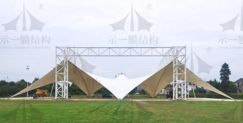 鎮江青少年校外實訓基地膜結構雨棚