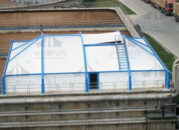 膜結(jié)構(gòu)污水池加蓋反吊膜修復方式介紹