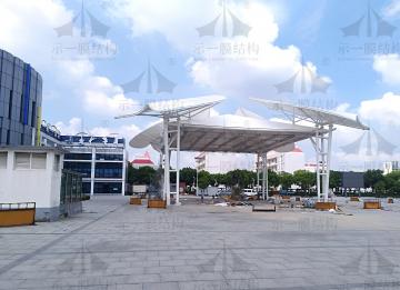 感受廣場(chǎng)景觀膜結(jié)構(gòu)遮陽(yáng)棚的與眾不同