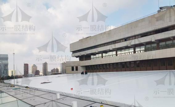 上海第一人民法院屋頂膜更換項目
