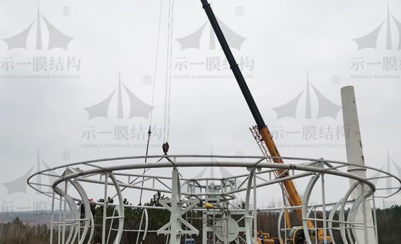 風力發電機增速涵道膜結構