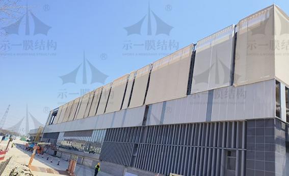 南京PTFE網(wǎng)格織物幕墻膜結(jié)構(gòu)項目-1
